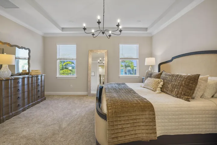 Primary bedroom with generous proportions