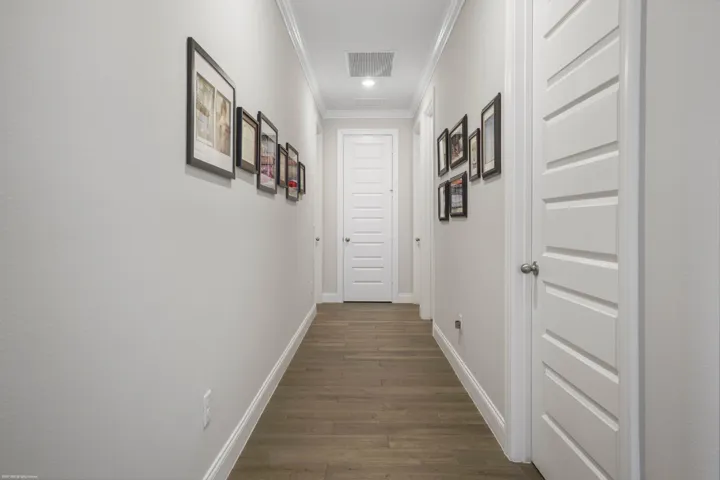 Hallway to the bedroom wing