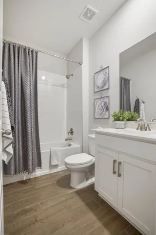 Guest bath with tub-shower