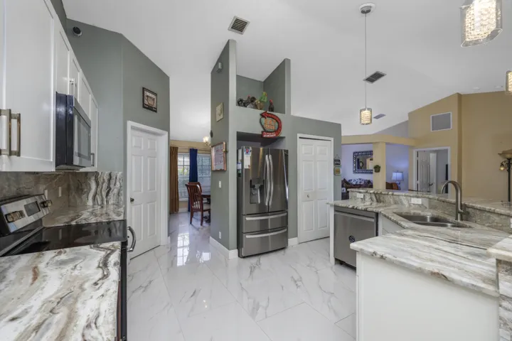 Updated Modern Granite and Stone Kitchen