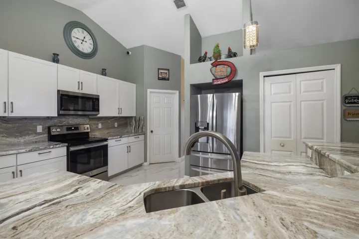 Updated Modern Granite and Stone Kitchen