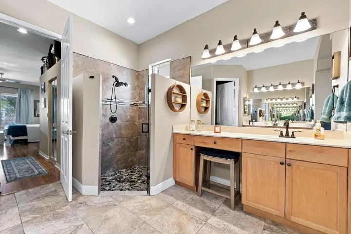 Vanity & Custom Shower