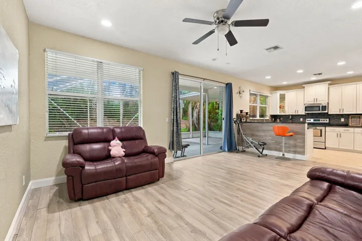 Open Family Room with Kitchen View