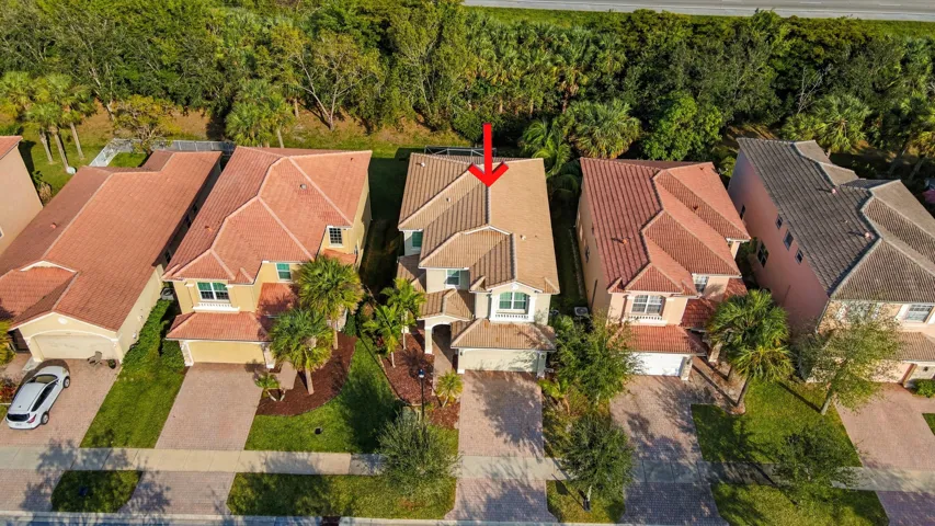 Aerial View of Home and Neighborhood