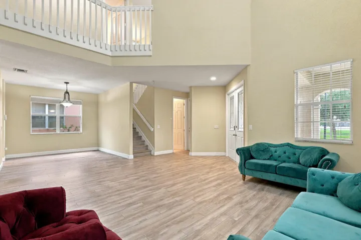 Open Living and Dining Area