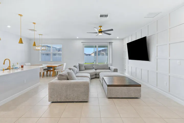 Living Room with Feature Wall