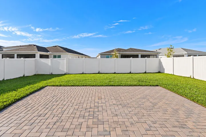 Extended pavers and still plenty of yard