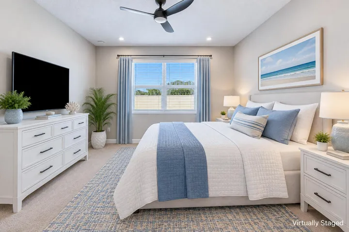 Staged Primary Bedroom