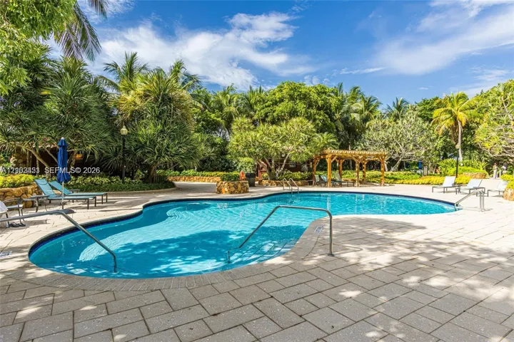 Enjoy the expansive pool deck of Tower 2