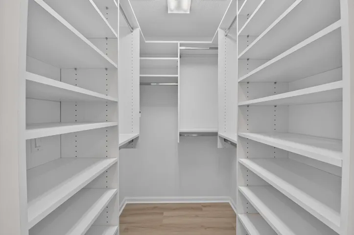 Expanded Walk-in Closet in Primary Bedroom