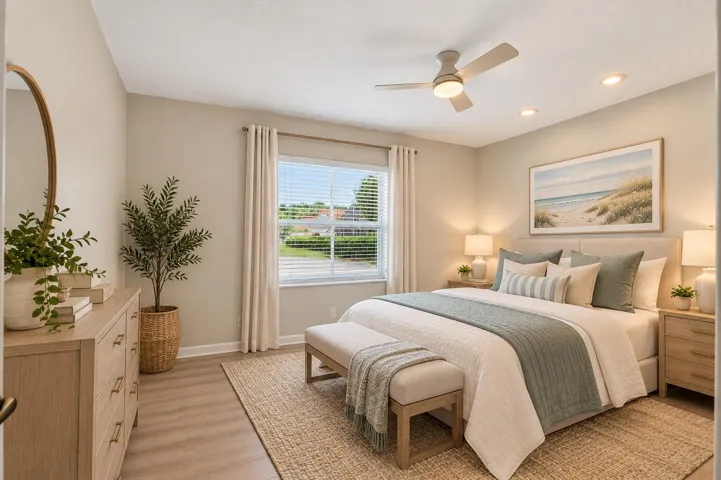 Virtually Staged 2nd Bedroom