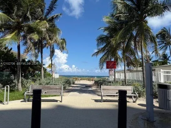 Beach access across the street