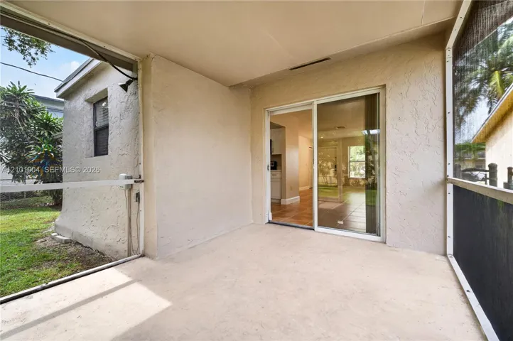 Screened patio