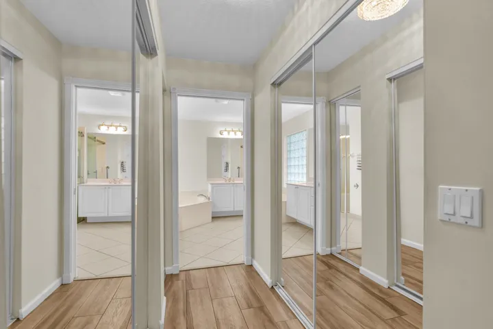 Primary bedroom closets