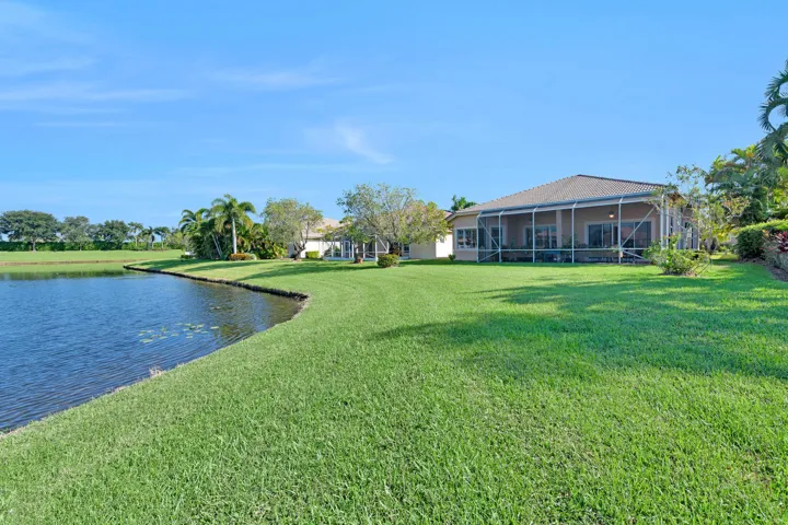Rear to Patio & Lake
