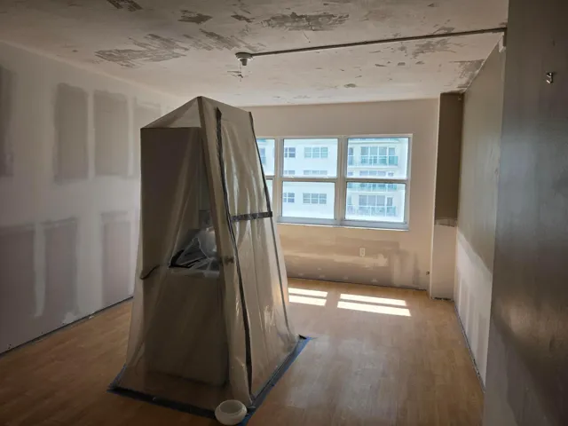Bedroom sheetrock done
