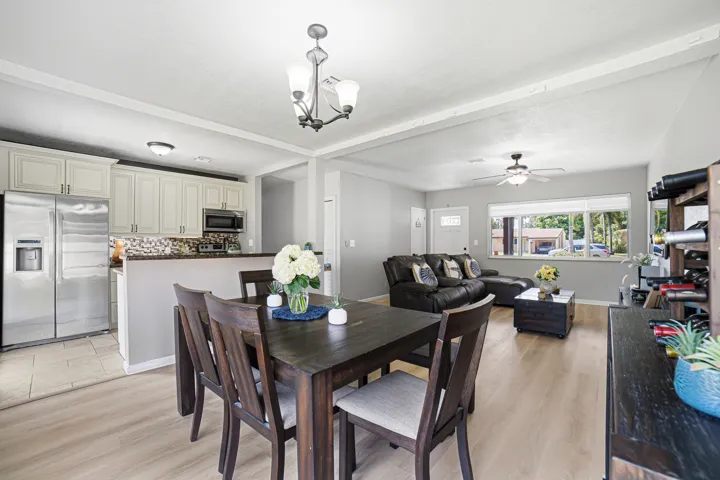 Dining, Kitchen, Living room