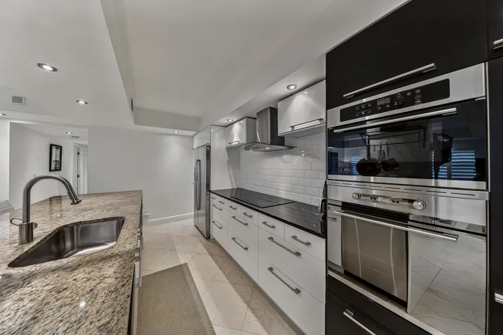 Kitchen with Wall Oven and Microwave