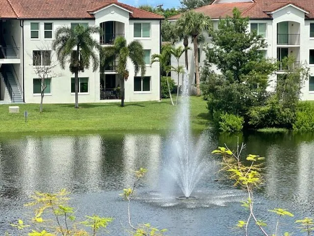 Lake with 2 fountains