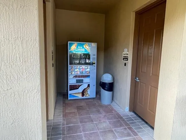 ice cream poolside- Ladies and Men's rest room at pool