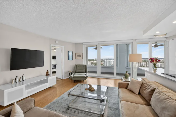 Living Room View Facing Balcony