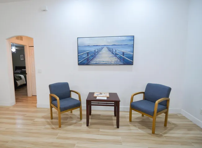 Entry and sitting area