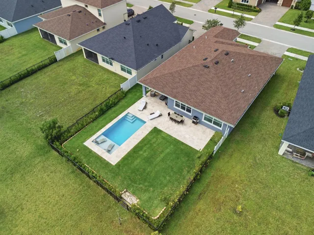 Aerial Backyard Pool