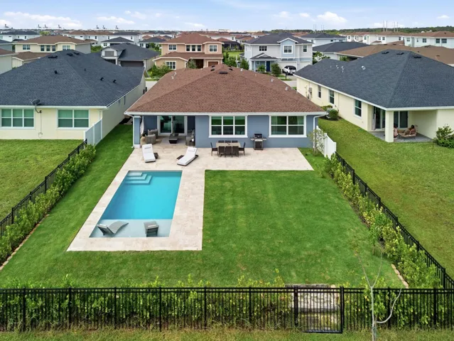 Aerial Backyard Pool