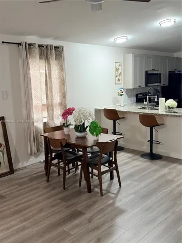 Wood-finish flooring throughout