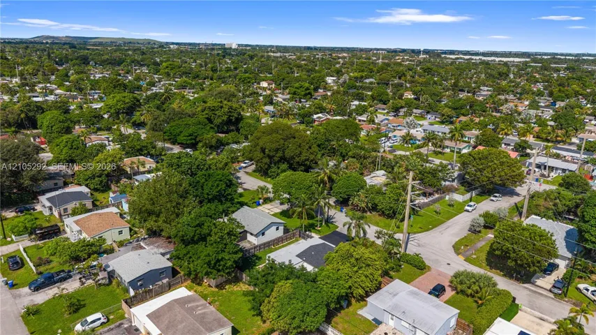 Residential community with mature tree canopy