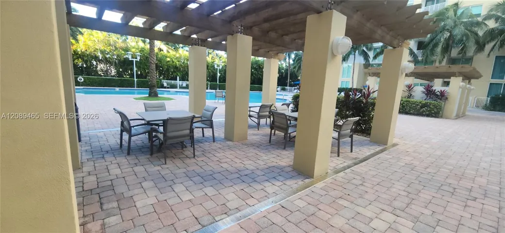 Shaded areas at the pool too