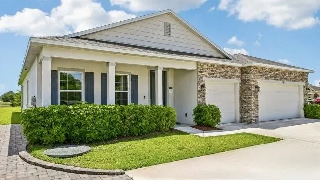 Model home - actual features may vary. Actual home does not have stone exterior accent