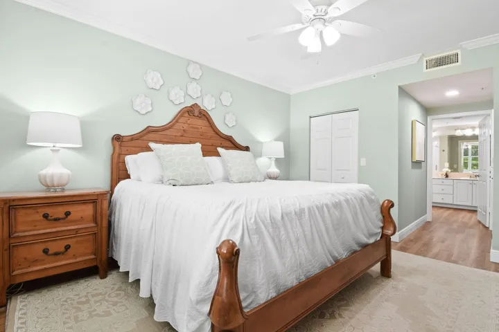 With large walk-in closet