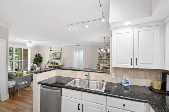 Open to the living/dining rooms
