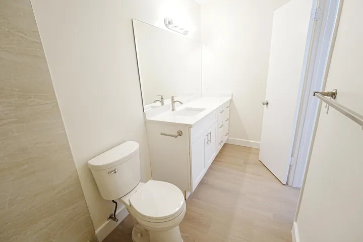 New tile, plumbing and fixtures