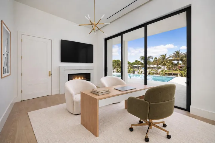 Office - 1st floor: virtually staged furniture. furniture not included in purchase