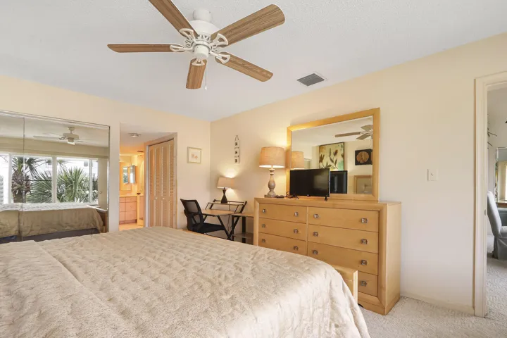Ceiling fan with wood-finish blades