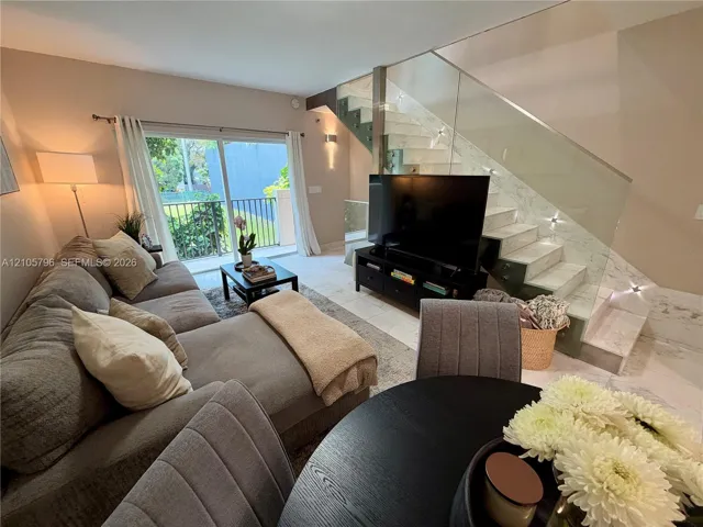Open living /dining room