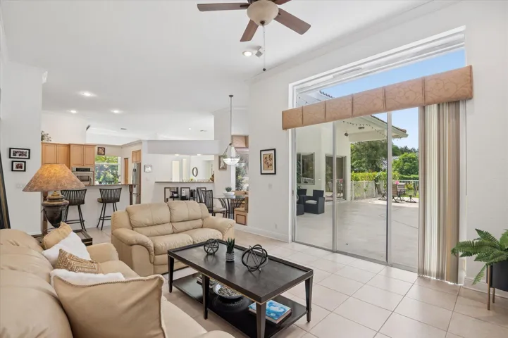 Great room with views to back patio