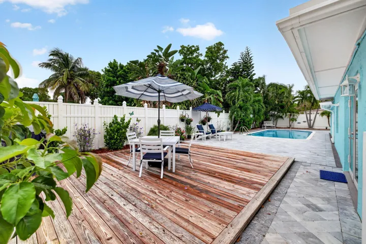 Back yard deck