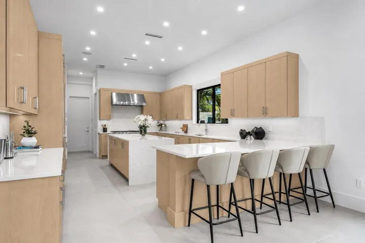 Modern kitchen with matte oak cabinets-4