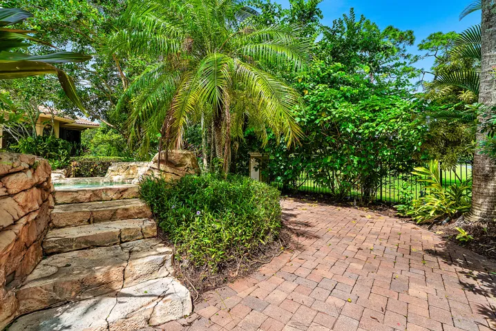 Hidden Steps to Hot Tubs & Waterfall