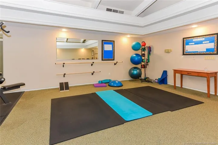 View of Stretching Area of Exercise Room