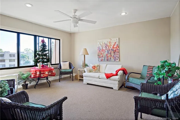 This Sitting Area is in a Separate Laundry room on the 3rd Floor.