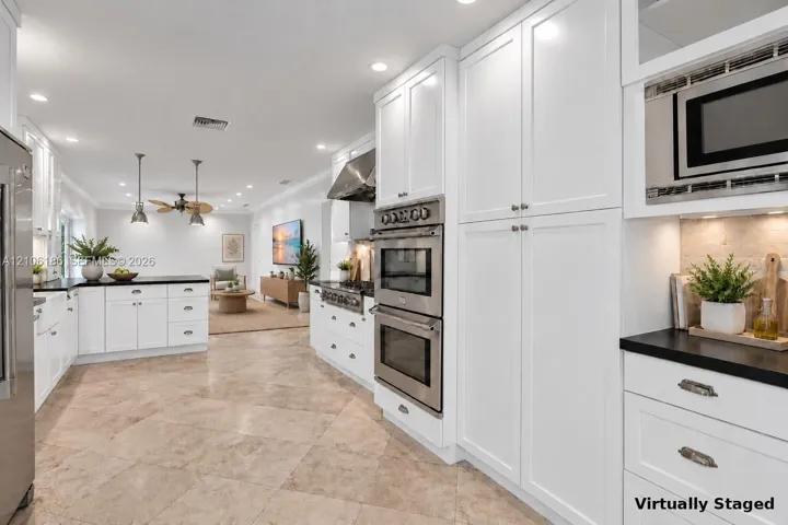 Virtually staged Kitchen