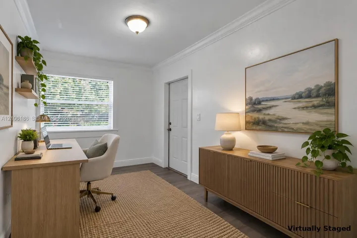 Virtually staged office