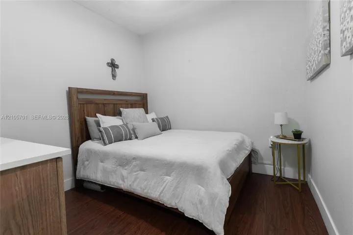 Wood-finish flooring throughout