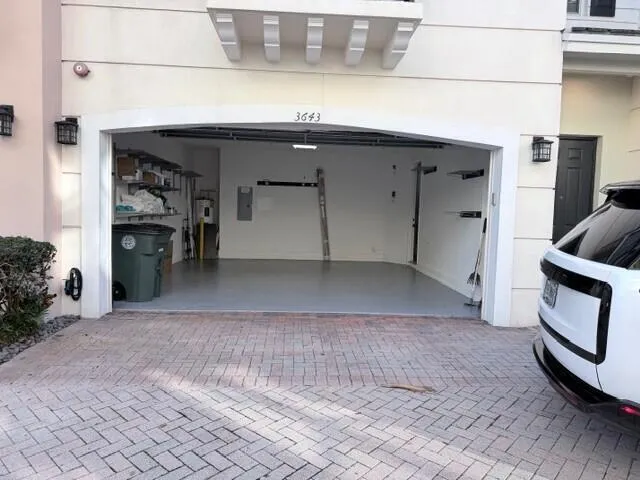 Two Car Garage and outside entrance door.