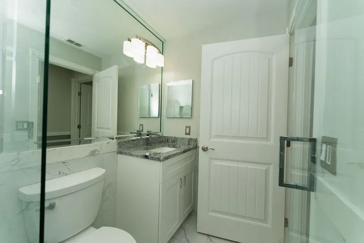 Granite counter tops in both bathrooms and kitchen