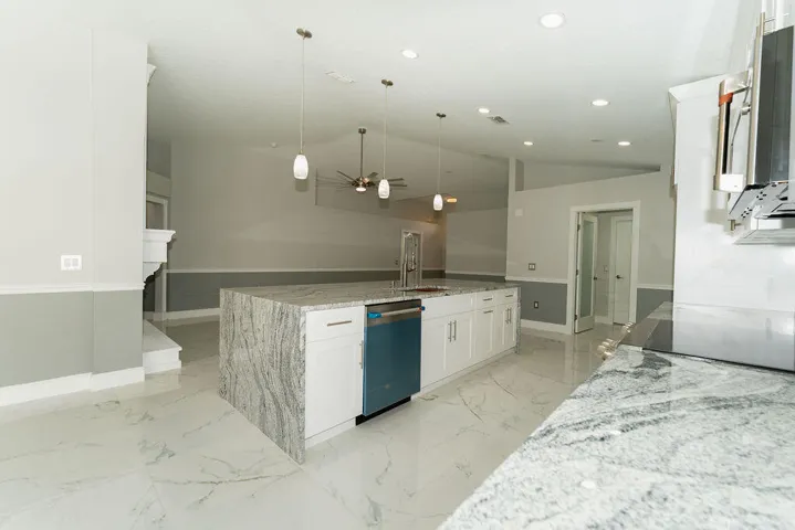 Huge open concept kitchen